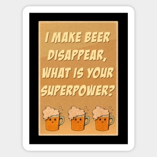 I make beer disappear Sticker